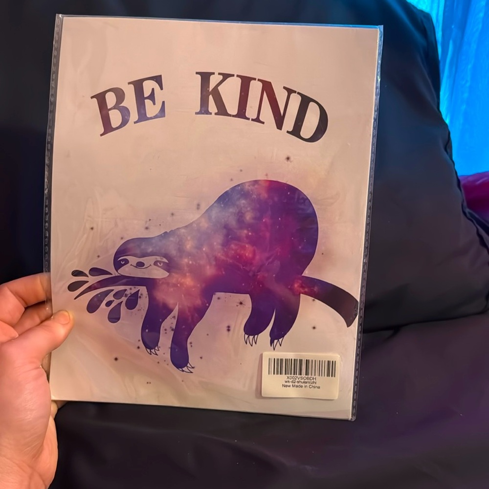 Be kind small textbook sized poster